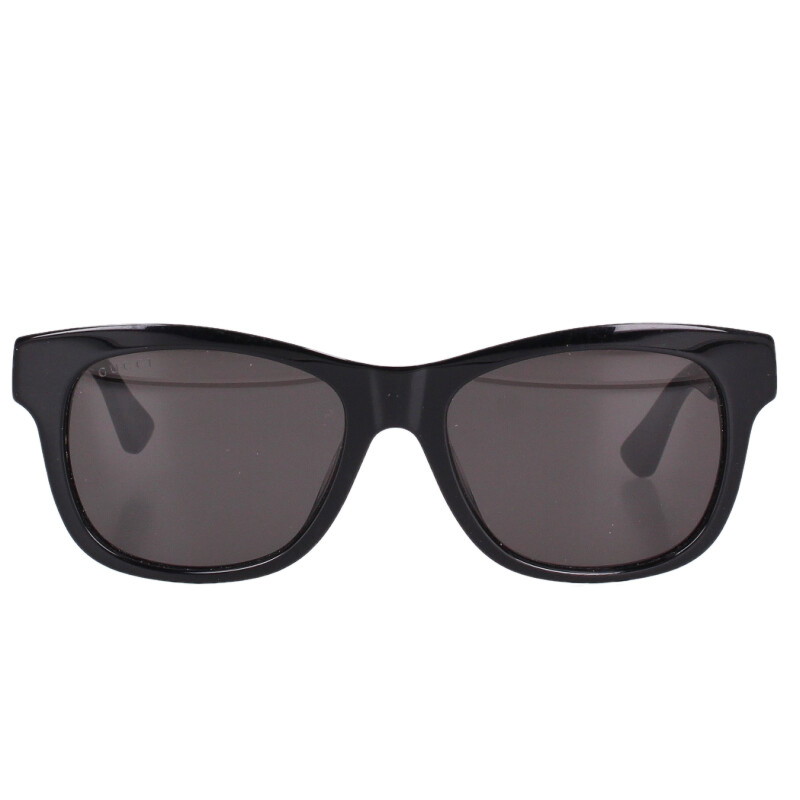 グッチ GUCCI  スクエアフレームサングラス((フレーム)ブラック)【103062】【BS99】【小物】【中古】bb470#rinkan*B