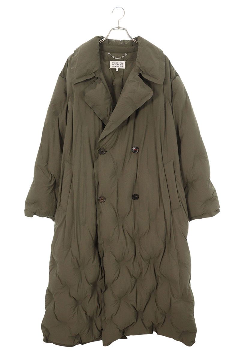 メゾンマルジェラ Maison Margiela　サイズ:XS 21AW S51AA0303 オーバーサイズパテッドダウンコート(オリーブ)【103062】【BS99】【レディース】【中古】bb384#rinkan*B｜RINKAN