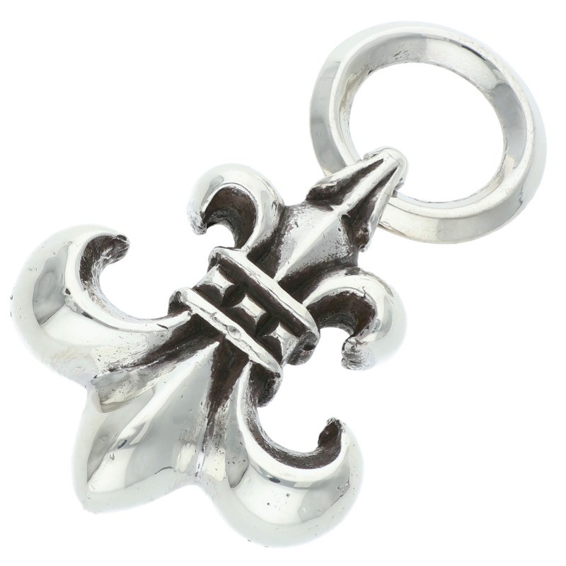 クロムハーツ Chrome Hearts   BS FLUER BS太陽面爆発シャンデリヤ シャンデリヤ しろがね色頸飾りいの一番(しろがね色 25.66g)【122062】【SJ02】【小物】【中古】bb17#rinkan*B