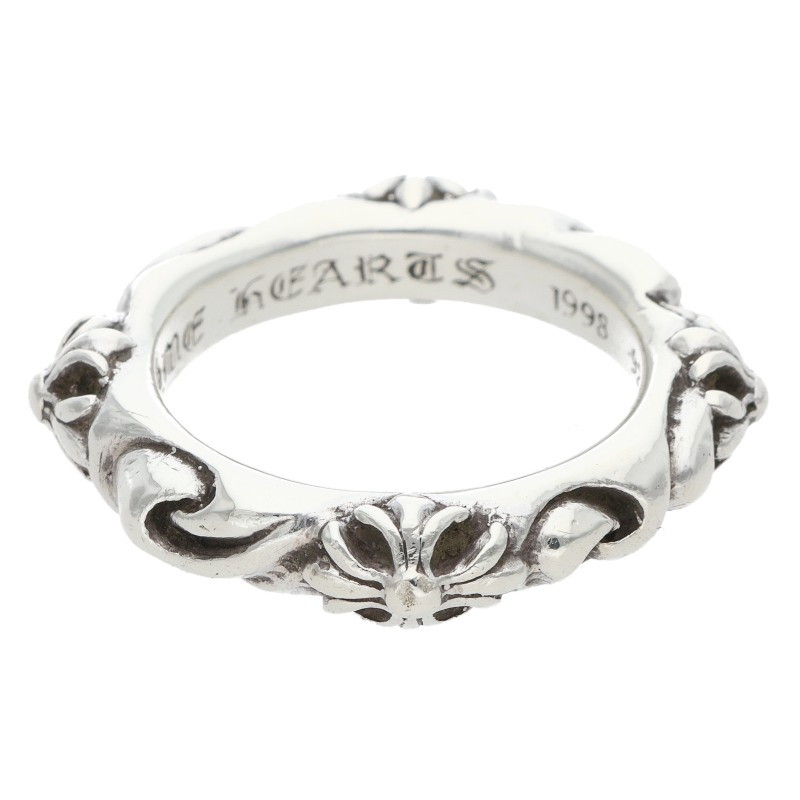 クロムハーツ Chrome Hearts 大きさ:19号  SBT BAND SBTダンス楽隊 しろがね色輪っか(しろがね色 9.96g)【105062】【HJ12】【小物】【中古】bb92#rinkan*B