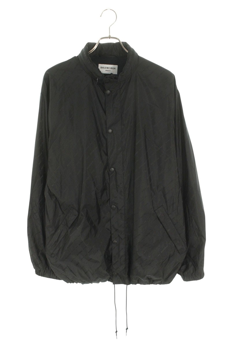 バレンシアガ BALENCIAGA　 サイズ:XXS 681452 TKO40 オールオーバーレインブルゾン(ブラック)【103062】【BS99】【メンズ】【中古】bb421#rinkan*B