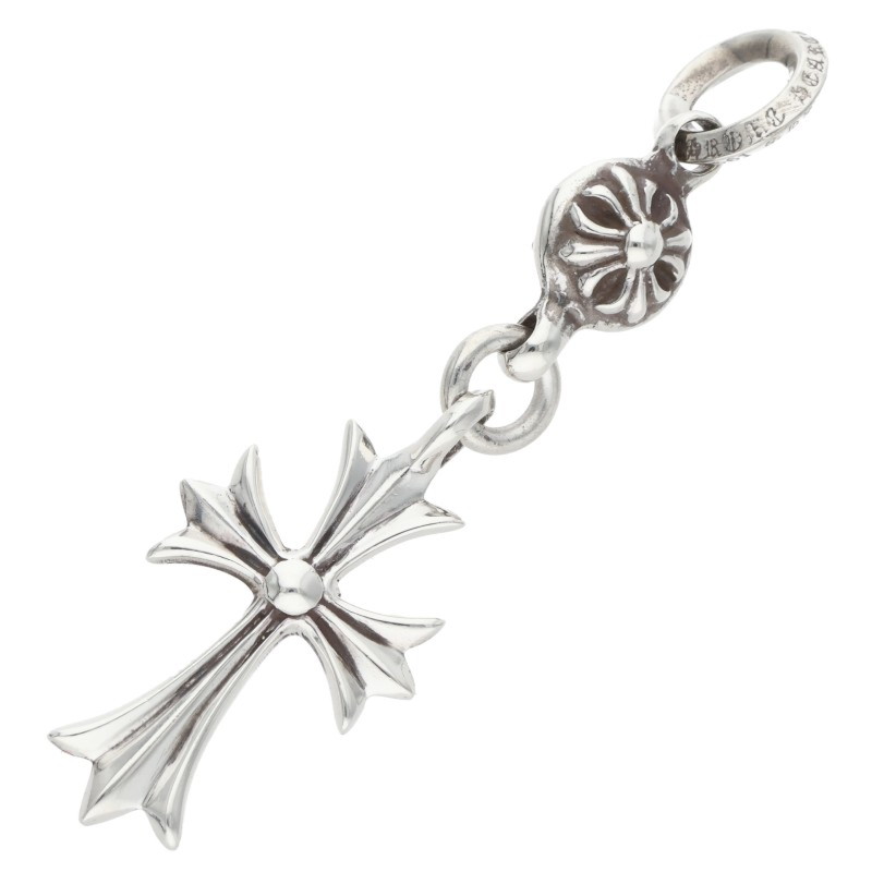 クロムハーツ Chrome Hearts 1B TNY CH CRS 1ボールタイニーCHクロス チャーム シルバーネックレストップ(シルバー 6.45g)【622062】【OS06】【小物】【中古】bb326#rinkan*B |RINKAN