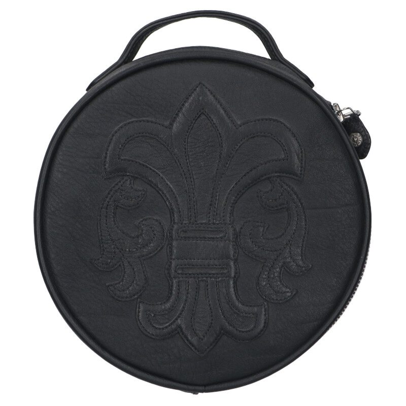 クロムハーツ Chrome Hearts  BSフレアレザーケース付き添い人有線テレビ(黒いこと)【022062】【SJ02】【小物】【中古】bb17#rinkan*A