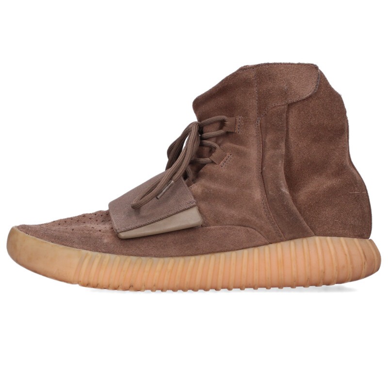 アディダス adidas　 ×カニエウエスト Kanye West サイズ:27.5cm YEEZY BOOST 750 BY2456 イージーブーストブラウンガムスニーカー(ブラウン)【222062】【BS99】【メンズ】【小物】【中古】bb411#rinkan*B