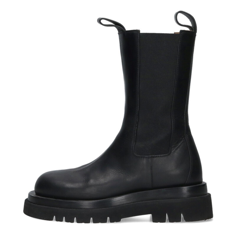 ボッテガヴェネタ BOTTEGA VENETA　 サイズ:37.5 LUG BOOT サイドゴアブーツ(ブラック)【622062】【BS99】【レディース】【小物】【中古】bb51#rinkan*B
