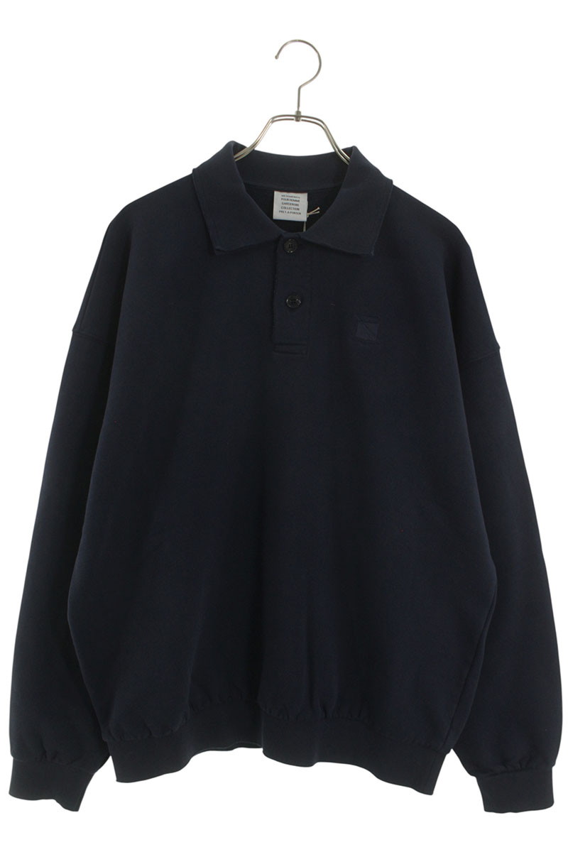 ヴェトモン VETEMENTS 大きさ:M  26SS  ME76CW201N ディストレストロゴポロスウェット(米国海軍)【322062】【SB01】【メンズ】【新古品】bb78#rinkan*N
