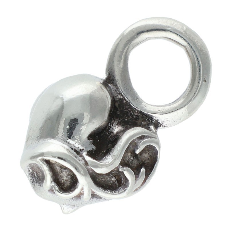 クロムハーツ Chrome Hearts   #B STACK HEART ハートスタックチャーム しろがね色首飾りいの一番(しろがね色 2.43g)【203062】【FK04】【小物】【中古】bb443#rinkan*B