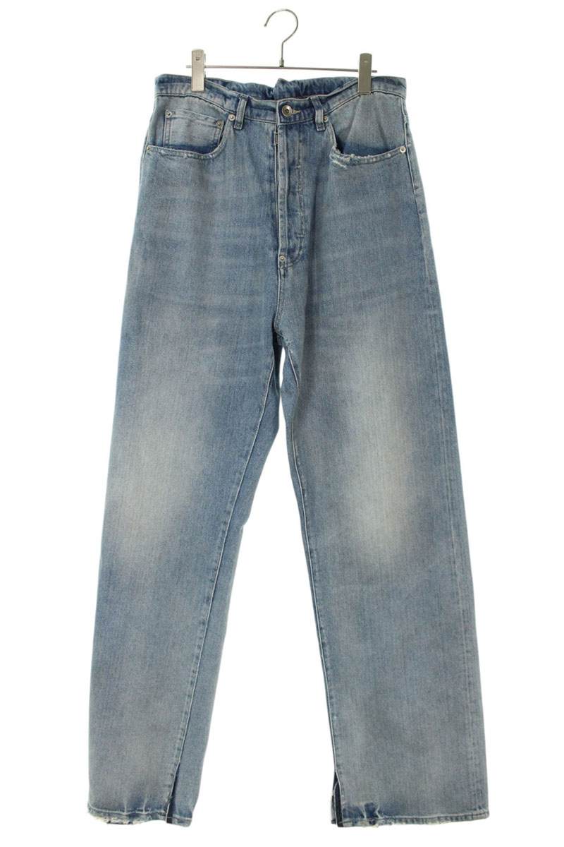 メゾンマルジェラ Maison Margiela　 サイズ:32 S50LA0238 クラッシュ加工ウォッシュドデニムパンツ(インディゴ)【913062】【SB01】【メンズ】【新古品】bb78#rinkan*N