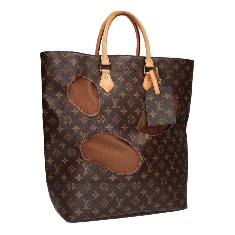 ルイヴィトン LOUISVUITTON   M40279 ウィズ ホールズ モノグラムトートバッグ(赤銅色×ベージュ)【522062】【SB01】【小物】【中古】bb76#rinkan*B