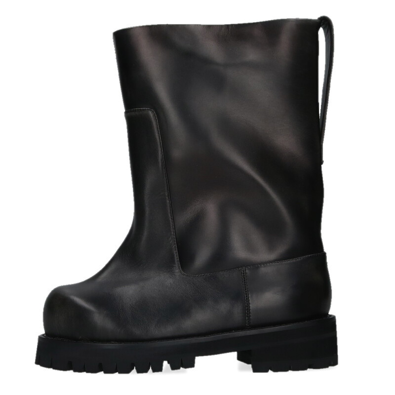 プロトコール総目録 Protocol Index 大いさ:42  DISTRESSED SHAFT BOOTS ヴィンテージポリエステルブーツ(黒いこと)【522062】【SS13】【メンズ】【小物】【中古】bb310#rinkan*S その他-ブーツ-靴