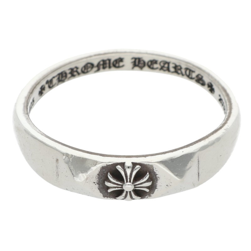 クロムハーツ Chrome Hearts 大きさ:14号  BUBBLGM PYRAMID PLS バブルガムピラミッドプラス しろがね色輪っか(しろがね色 2.25g)【105062】【HJ12】【小物】【中古】bb92#rinkan*B