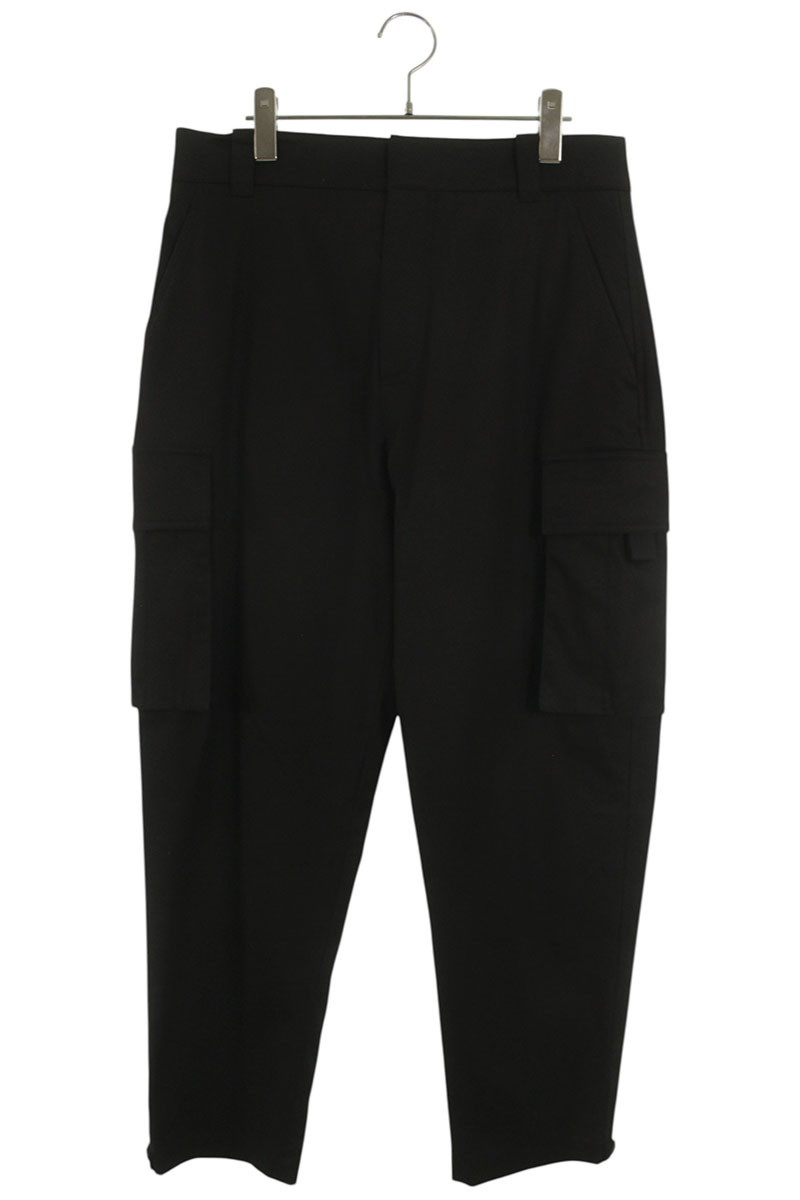 クリスチャンディオール DIOR 大きさ:48  013C122A3866 コットンカーゴロングパンツ(黒いこと)【103062】【BS99】【メンズ】【中古】bb17#rinkan*B