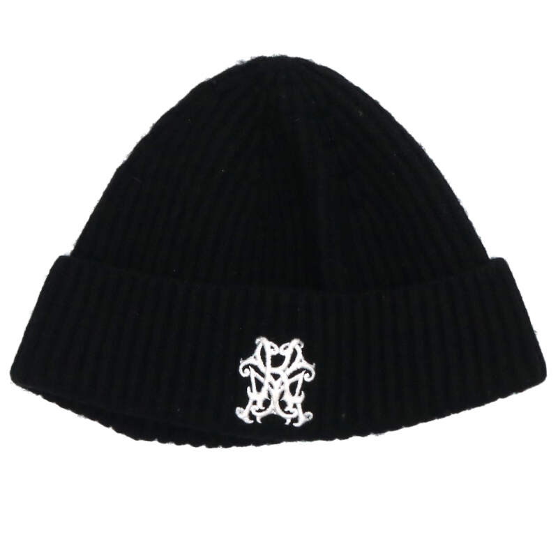 カミヤ KAMIYA　 ×カシラ CA4LA KMY BEANIE ビーニーキャップ帽子(ブラック)【213062】【BS99】【小物】【中古】bb51#rinkan*B
