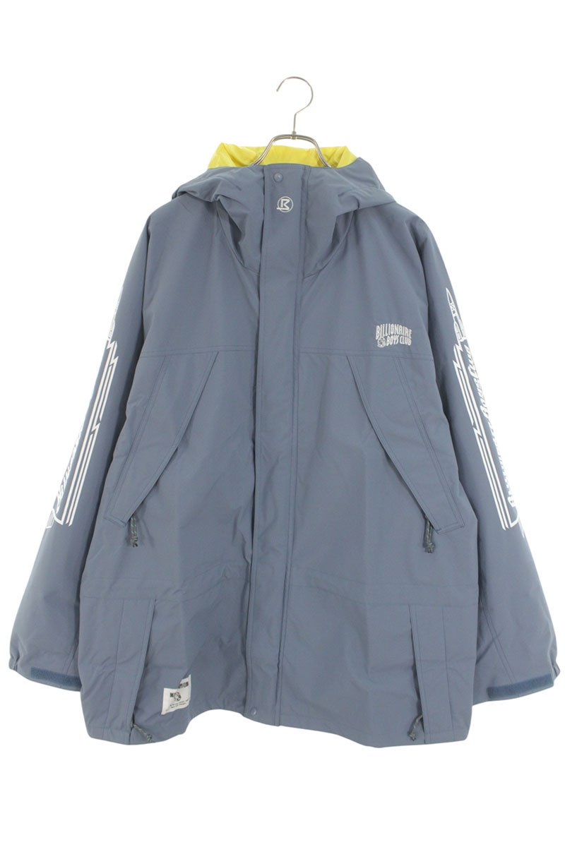 ビリオネアボーイズクラブ BILLIONAIRE BOYS CLUB　　 サイズ:XL BBCJP241X001 SHELL PARKA ロゴ刺繍ナイロンマウンテンパーカーブルゾン(ライトブルー)【103062】【BS99】【メンズ】【中古】bb328#rinkan*S