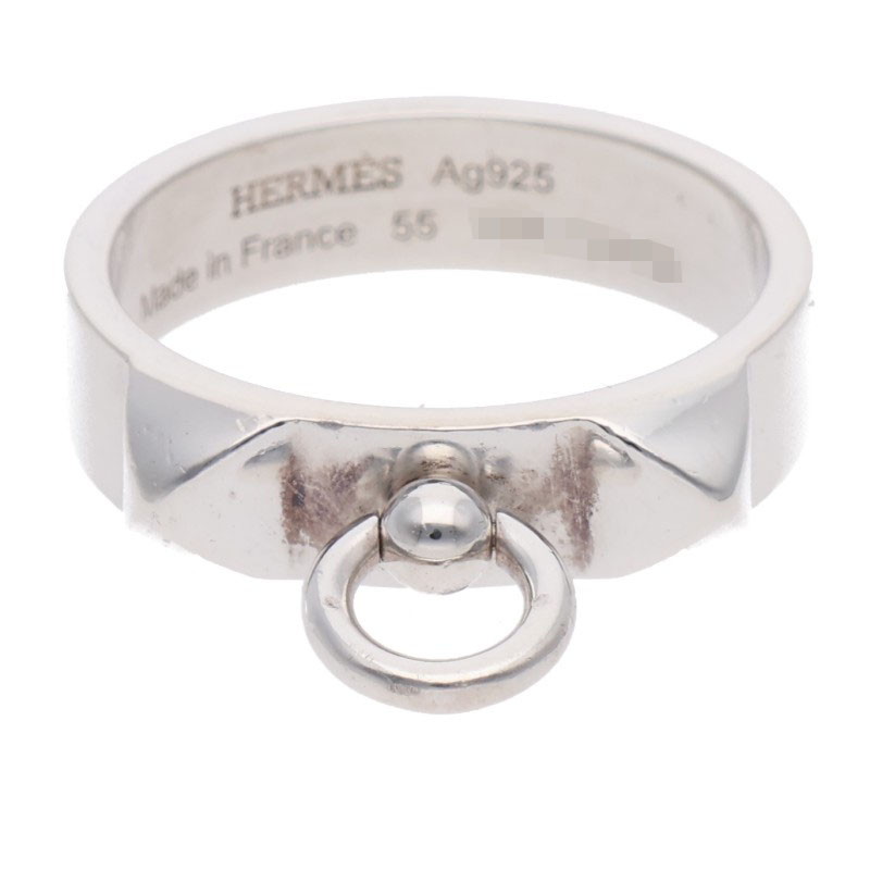 エルメス HERMES　サイズ:14号 Collier de Chien PM コリエドシアンPMシルバーリング(シルバー 4.92g)【403062】【OM10】【小物】【中古】bb455#rinkan*B ｜RINKAN 48,688円