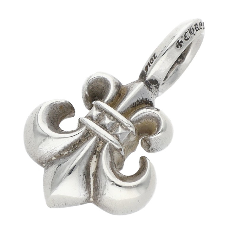 クロムハーツ Chrome Hearts   #B STACK BS FLUER V2 BSフレアスタックチャーム しろがね色首飾りとっ始め(しろがね色 2.51g)【105062】【HJ12】【小物】【中古】bb92#rinkan*B