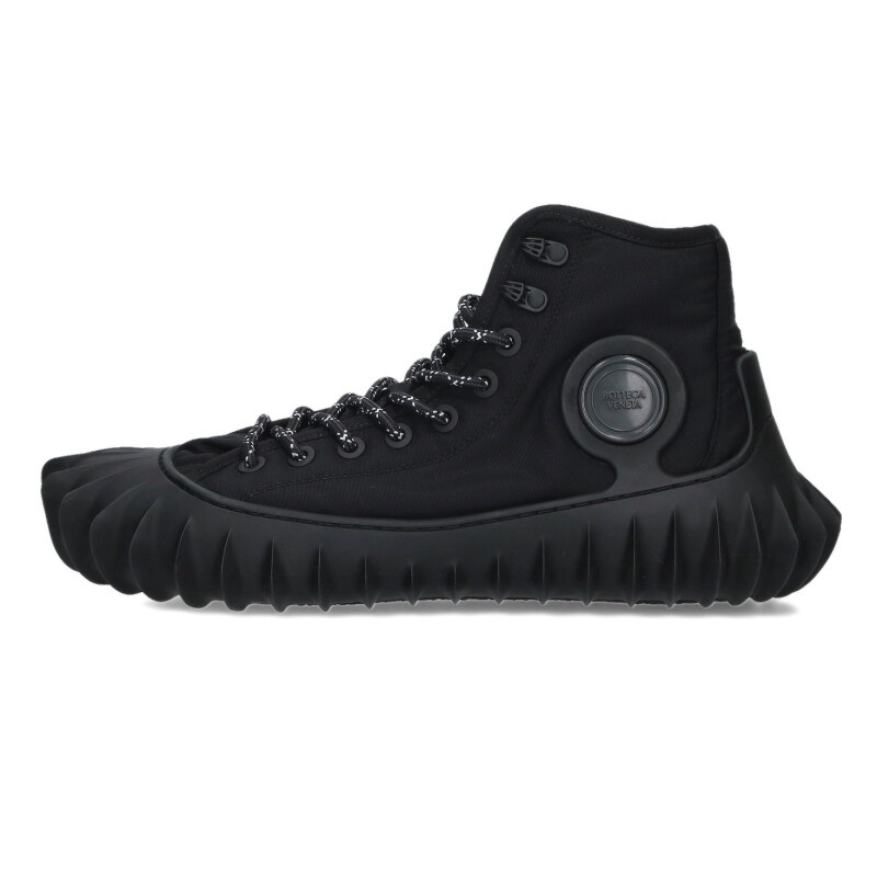 ボッテガヴェネタ BOTTEGA VENETA　サイズ:44 DENVER HIGH TOP デンバーラバースニーカー(ブラック)【303062】【BS99】【メンズ】【小物】【中古】bb17#rinkan*S｜RINKAN 30,459円