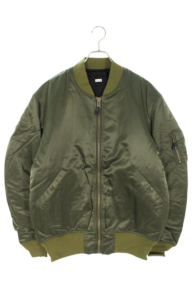 シークエル SEQUEL　 サイズ:L 24AW SQ-24AW-JK-07 チェック切り替えMA-1ブルゾン(カーキ)【713062】【BS99】【メンズ】【中古】bb18#rinkan*S