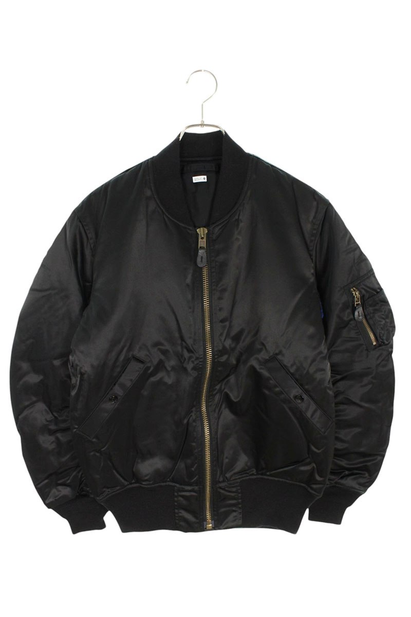 シークエル SEQUEL　 サイズ:S 24AW SQ-24AW-JK-07 チェック切り替えMA-1ブルゾン(ブラック)【913062】【BS99】【メンズ】【中古】bb18#rinkan*S