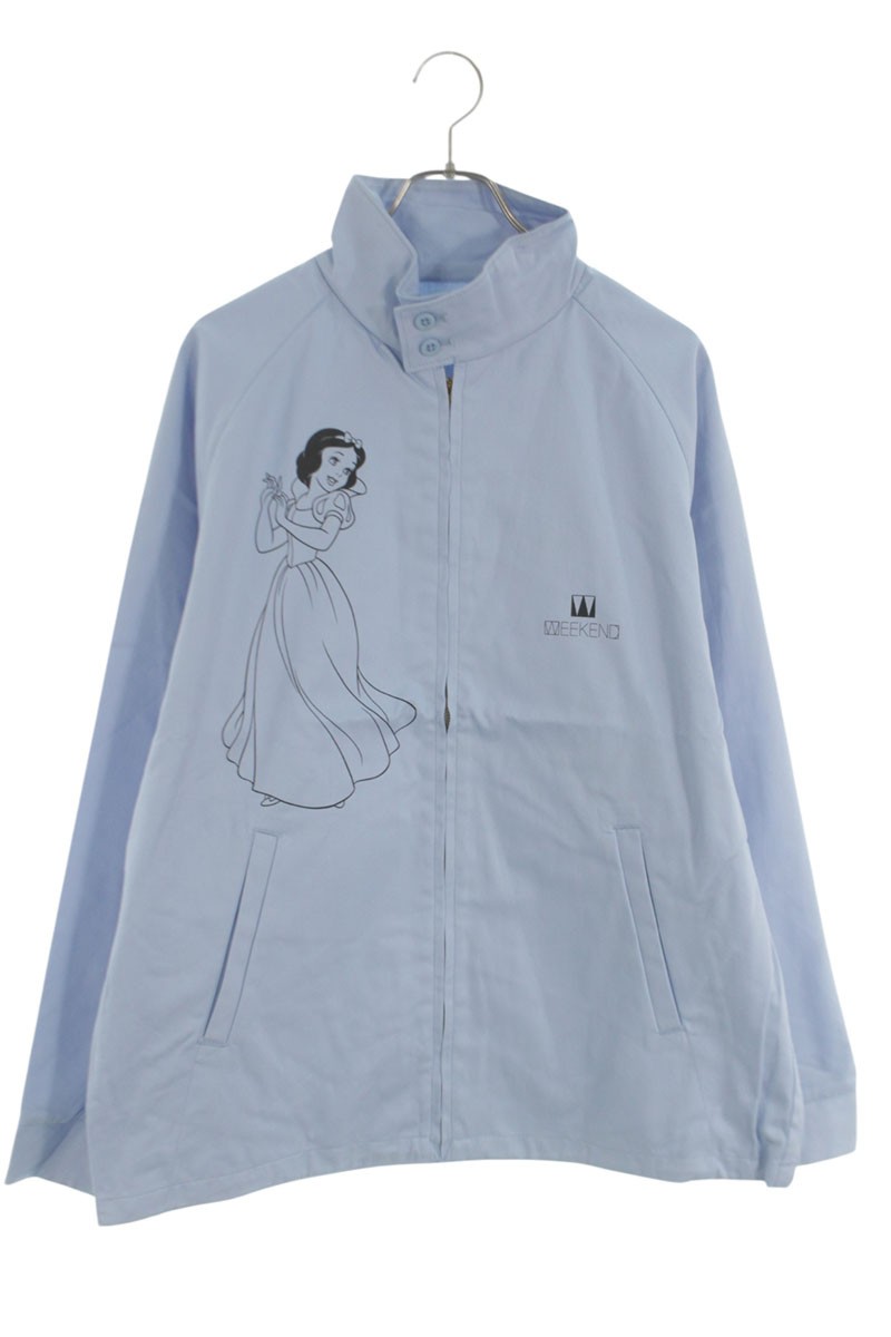 シークエル SEQUEL サイズ:XL 24AW WE-24AW-SWJK-01 WEEKEND SNOW WHITEプリントブルゾン(ライトブルー)【813062】【BS99】【メンズ】【中古】bb18#rinkan*S|RINKAN