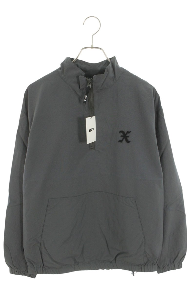 ゴッドセレクショントリプルエックス GOD SELECTION XXX サイズ:M GX-S25-JK-01 ハーフジップトラックブルゾン(グレー)【415062】【BS99】【メンズ】【中古】bb18#rinkan*S|RINKAN