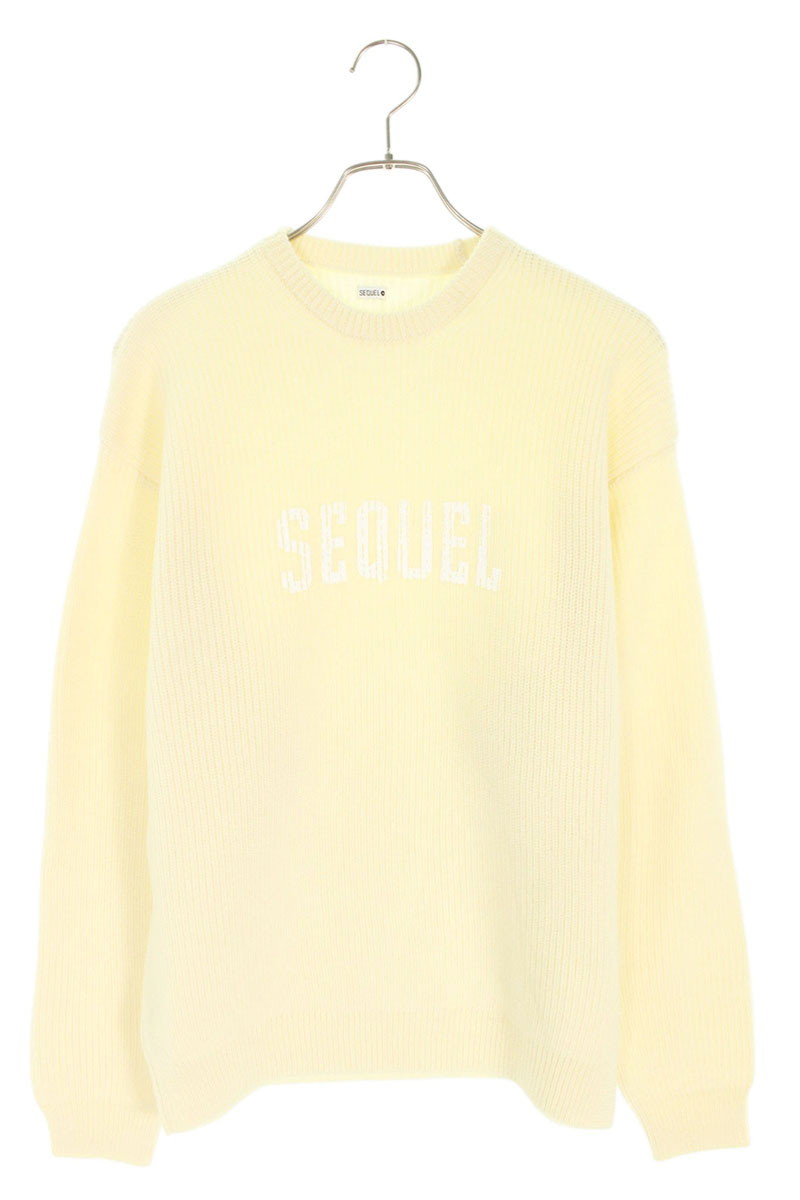 シークエル SEQUEL 大いさ:S  24AW  SQ-24AW-KN-03 ローゲージニット(白いこと)【323062】【BS99】【メンズ】【中古】bb18#rinkan*S ニット・セーター-メンズファッション