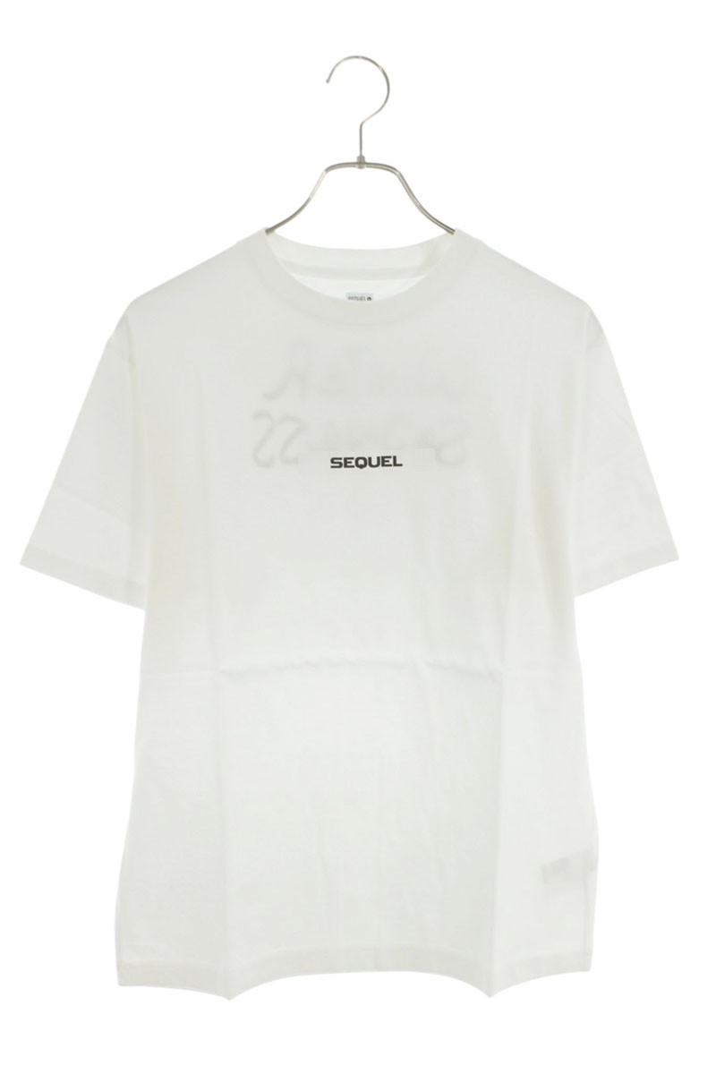 シークエル SEQUEL　 サイズ:S 24AW SQ-24AW-ST-03 ロゴプリントTシャツ(ホワイト)【923062】【BS99】【メンズ】【中古】bb18#rinkan*S