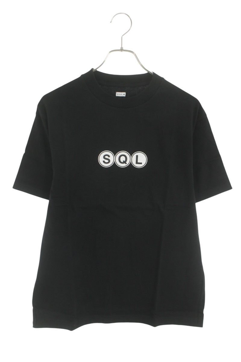 シークエル SEQUEL サイズ:S 24AW SQ-24AW-ST-01 ロゴプリントTシャツ(ブラック)【923062】【BS99】【メンズ】【中古】bb18#rinkan*S