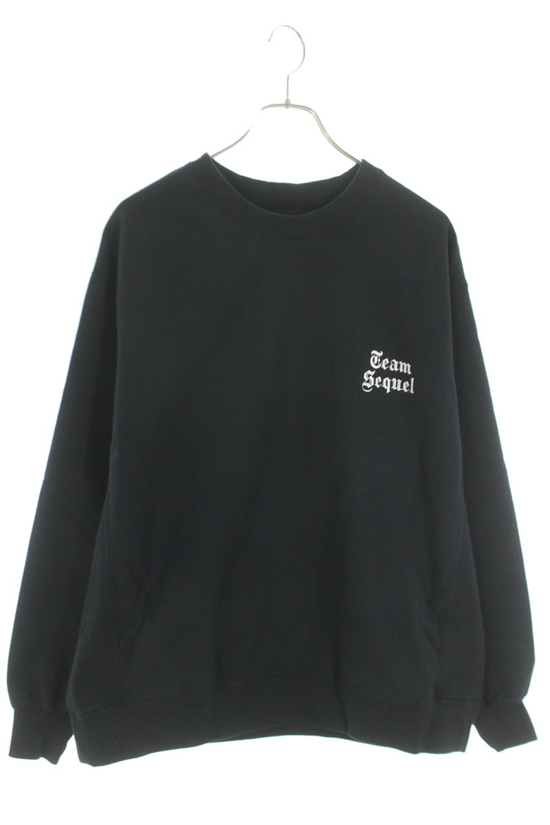 シークエル SEQUEL　 サイズ:XL 25SS SQ-25SS-CS-07 ロゴ刺繍スウェット(ブラック)【713062】【BS99】【メンズ】【中古】bb18#rinkan*S 13,068円