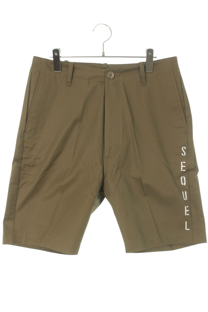 シークエル SEQUEL 大きさ:XL  25SS  SQ-25SS-SP-03 ロゴプリントハーフパンツ(赤銅色)【424062】【BS99】【メンズ】【中古】bb18#rinkan*S