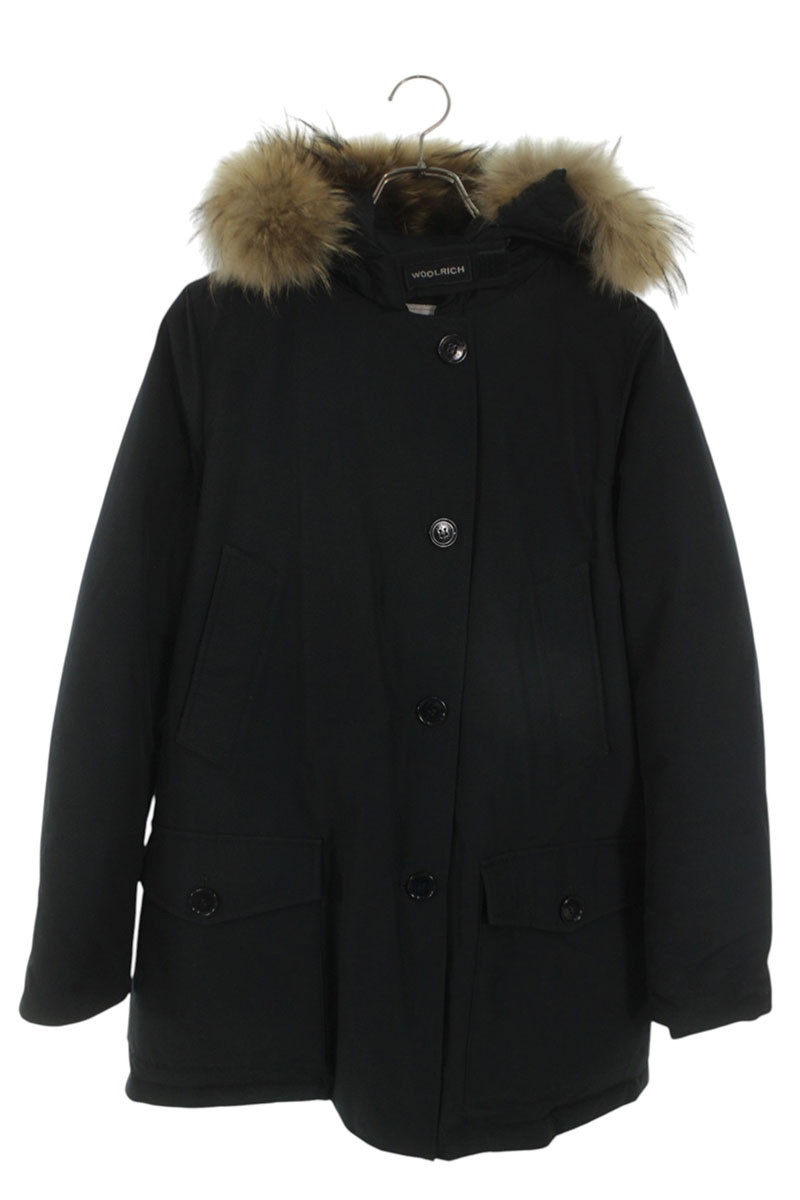 ウールリッチ WOOLRICH　 サイズ:S WWOU0540 ファーフードダウンジャケット(ネイビー)【203062】【BS99】【レディース】【中古】bb334#rinkan*B