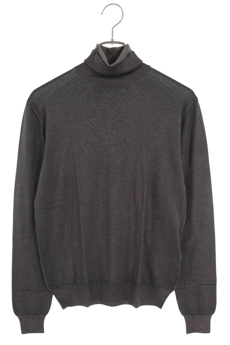 プラダ PRADA 大いさ:44  UMR347 地絹混ハイゲージタートルネックニット(薄墨色)【503062】【BS99】【メンズ】【中古】bb359#rinkan*A トップス-メンズファッション