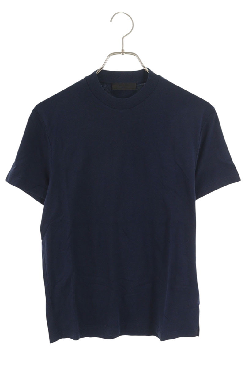 プラダ PRADA　 サイズ:XS UJM492 プレートパッチTシャツ(ネイビー)【503062】【BS99】【メンズ】【中古】bb359#rinkan*A