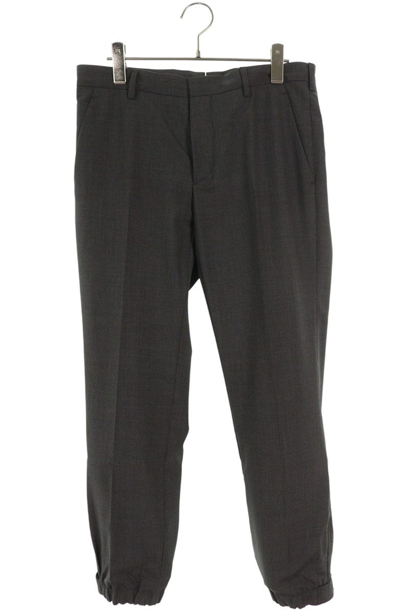 プラダ PRADA　 サイズ:44 SPF66 ウールスラックスストライプロングパンツ(グレー)【603062】【BS99】【メンズ】【中古】bb359#rinkan*B 13,250円