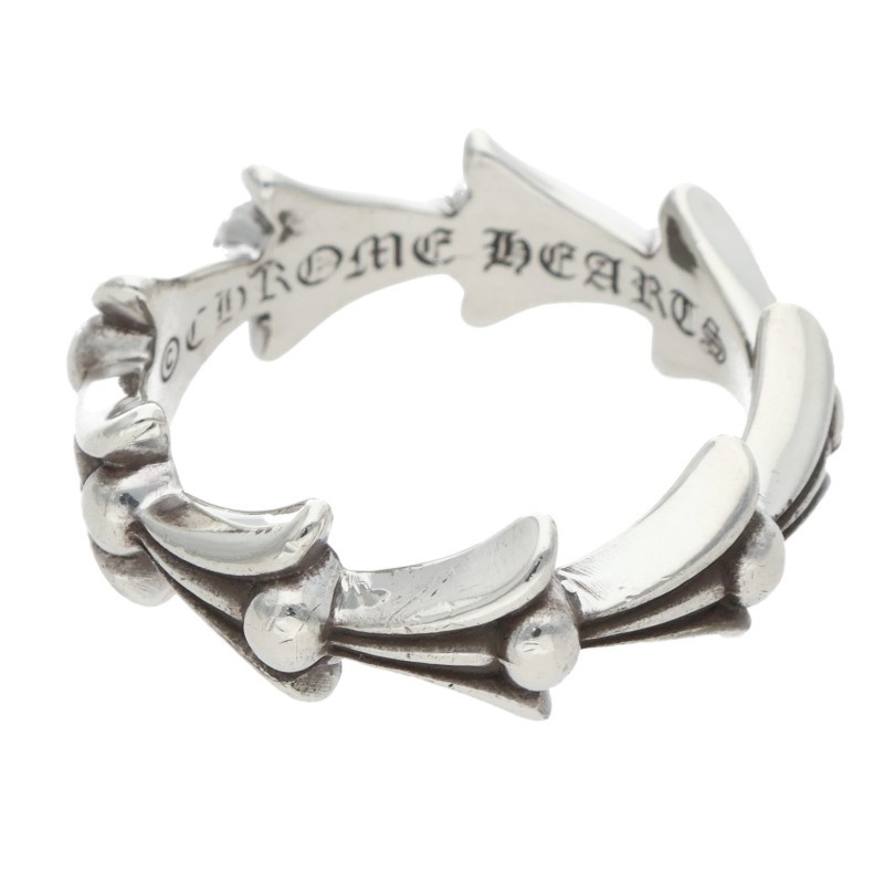 クロムハーツ Chrome Hearts　 サイズ:9.5号 CROSS TAIL クロステイル シルバーリング(シルバー 3.85g)【603062】【SS07】【小物】【中古】bb14#rinkan*B