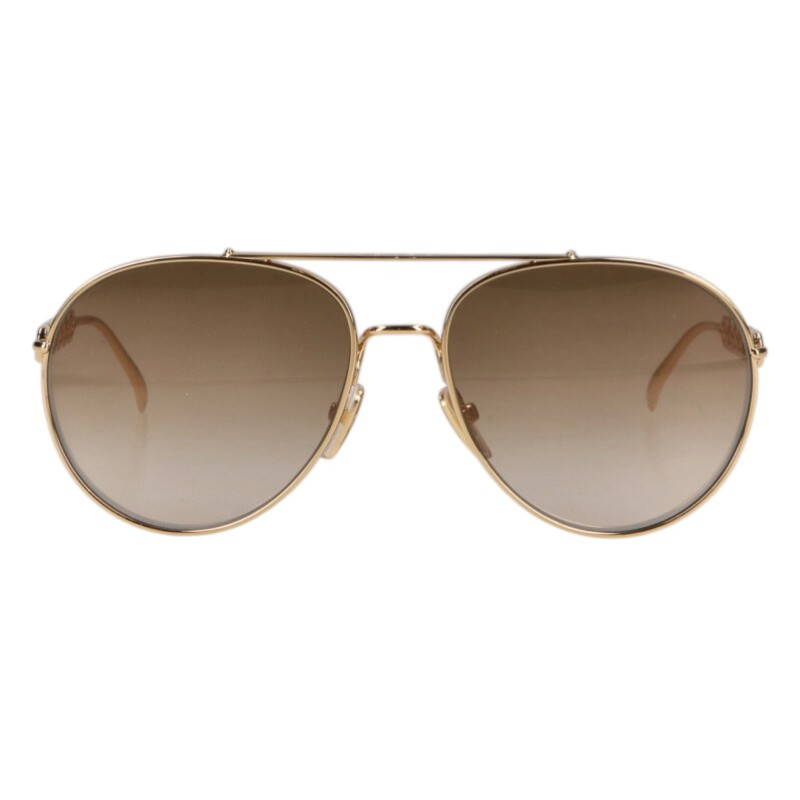 ルイヴィトン LOUISVUITTON サイズ:58□16-140  Z1539W サングラス・マイLV・チェーン パイロット メタルフレームダブルブリッジティアドロップサングラス((フレーム)ゴールド)【813062】【BS99】【小物】【中古】bb382#rinkan*B