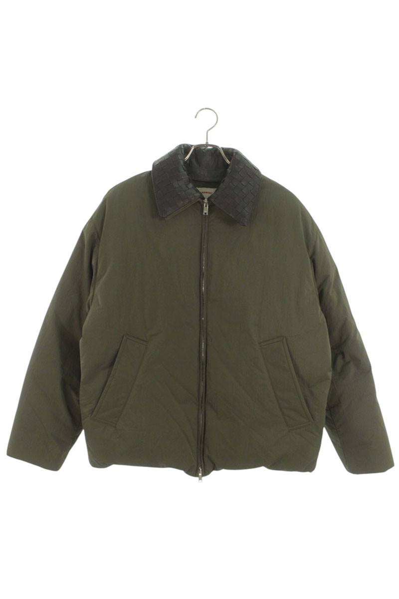 ボッテガヴェネタ BOTTEGA VENETA　 サイズ:46 837043 V5030 テックナイロン パファーブルゾン(カーキ)【403062】【SB01】【メンズ】【中古】bb18#rinkan*A