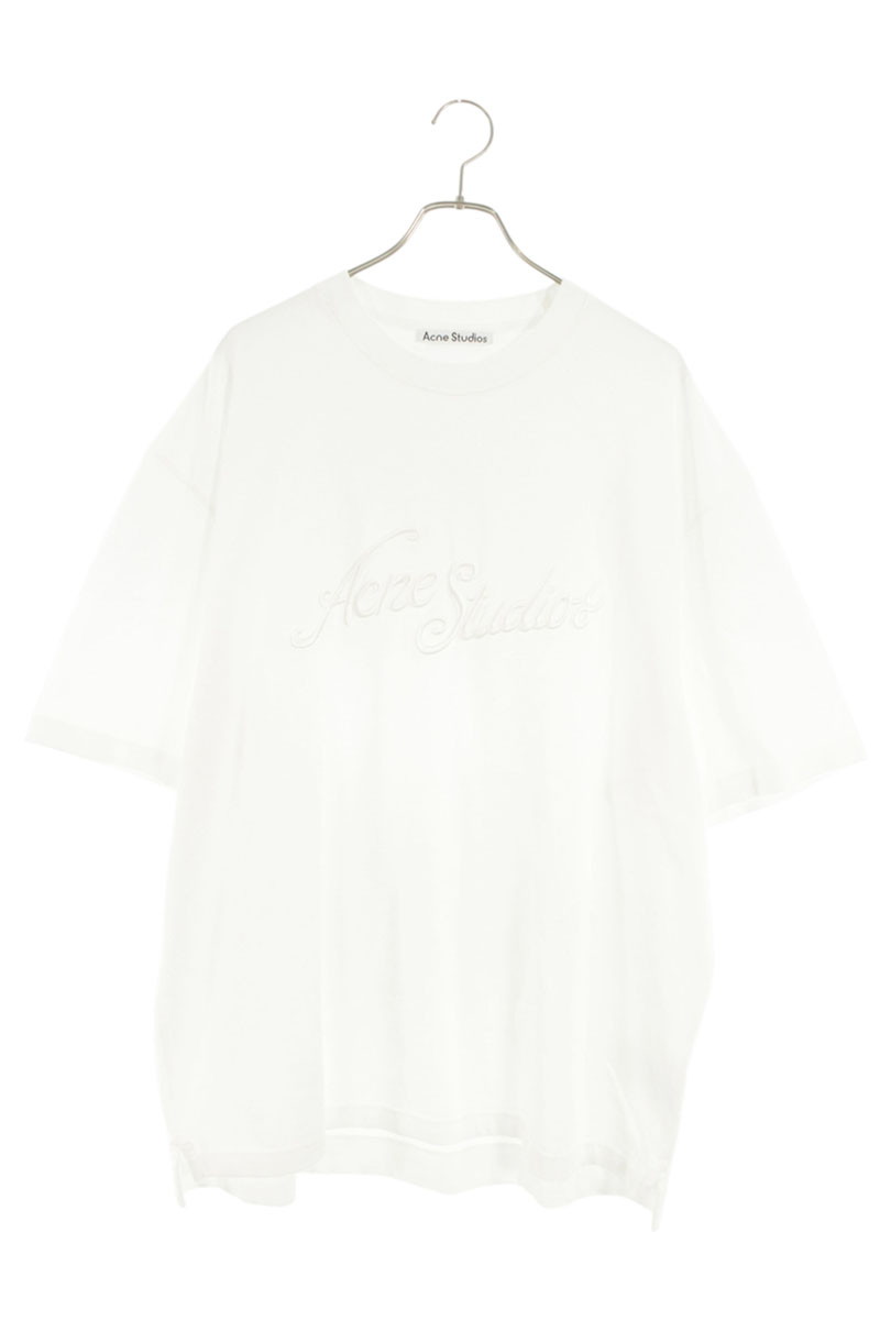 アクネストゥディオズ ACNE STUDIOS 大きさ:XL  FN-UX-TSHI000121 ロゴタイプ刺しゅうピケプルオーバー(白いこと)【503062】【FK04】【メンズ】【中古】bb18#rinkan*A