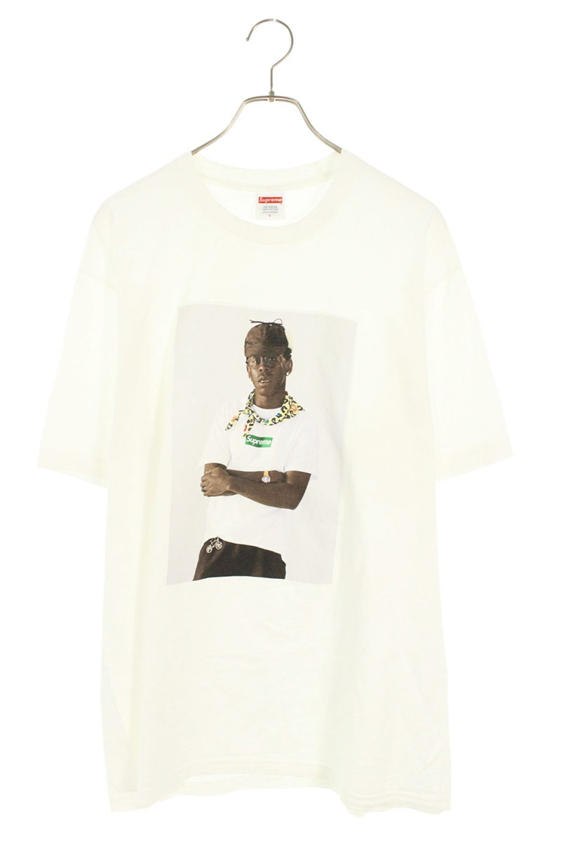 シュプリーム SUPREME　 サイズ:L Tyler The Creator Tee フォトプリントTシャツ(ホワイト)【503062】【OM10】【メンズ】【中古】bb127#rinkan*B
