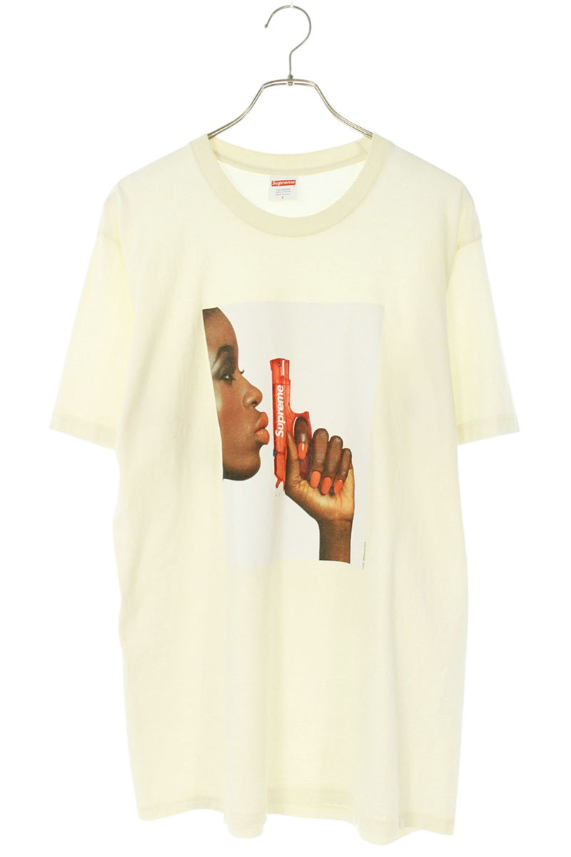 シュプリーム SUPREME 大きさ:L  Water Pistol Tee お水懐鉄砲プルオーバー(ベージュ)【413062】【OM10】【メンズ】【中古】bb127#rinkan*B