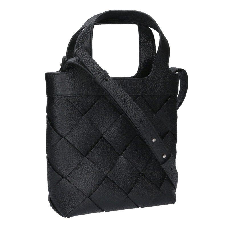ボッテガヴェネタ BOTTEGA VENETA　 ディアゴスモールバッグ レザーショルダーバッグ(ブラック)【104062】【BS99】【小物】【中古】bb18#rinkan*B