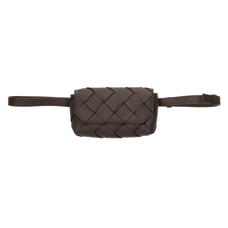 ボッテガヴェネタ BOTTEGA VENETA   ディアゴボディバッグ レザーウエストバッグ(赤銅色)【104062】【BS99】【小物】【中古】bb18#rinkan*A
