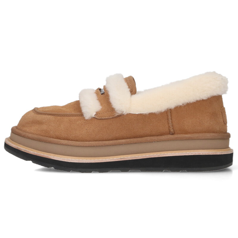サカイ Sacai ×アグ UGG 大きさ:27糎 ムートンデッキシューズ(ベージュ)【903062】【BS55】【メンズ】【小物】【中古】bb18#rinkan*B