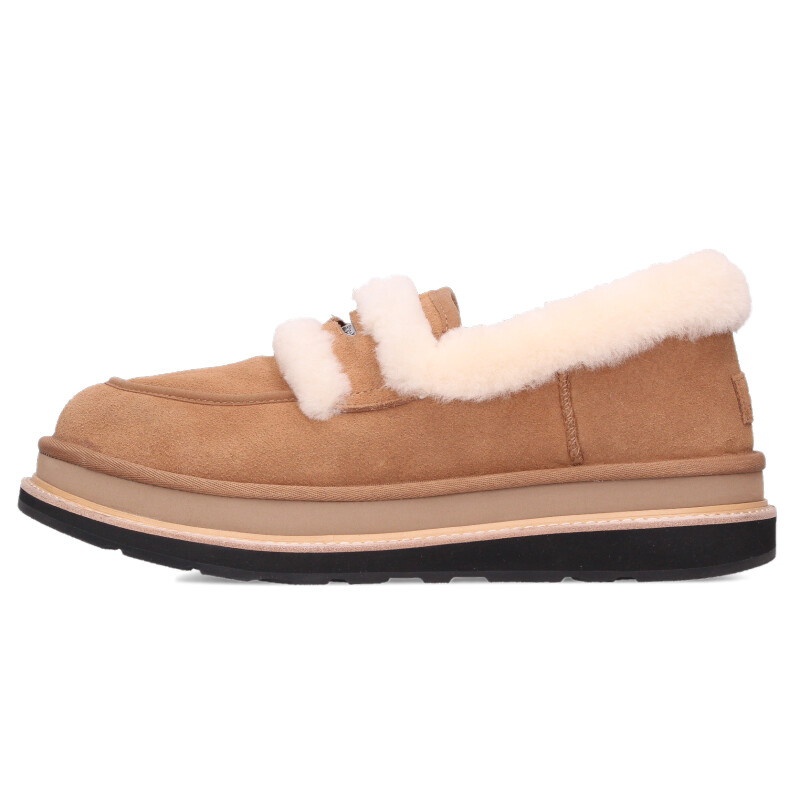 サカイ Sacai ×アグ UGG 大きさ:29珊 ムートンデッキシューズ(赤銅色)【113062】【BS99】【メンズ】【小物】【中古】bb18#rinkan*B