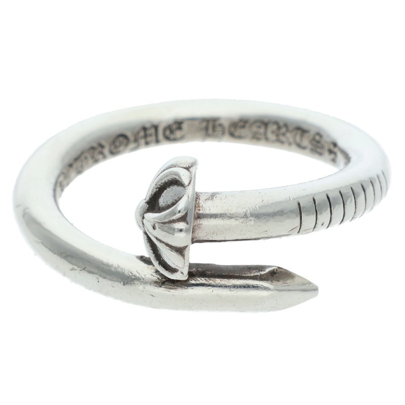 クロムハーツ Chrome Hearts　サイズ:16.5号 NAIL CRSBALL ネイルクロスボール シルバーリング(シルバー 7.12g)【105062】【HJ12】【小物】【中古】bb92#rinkan*B ｜RINKAN