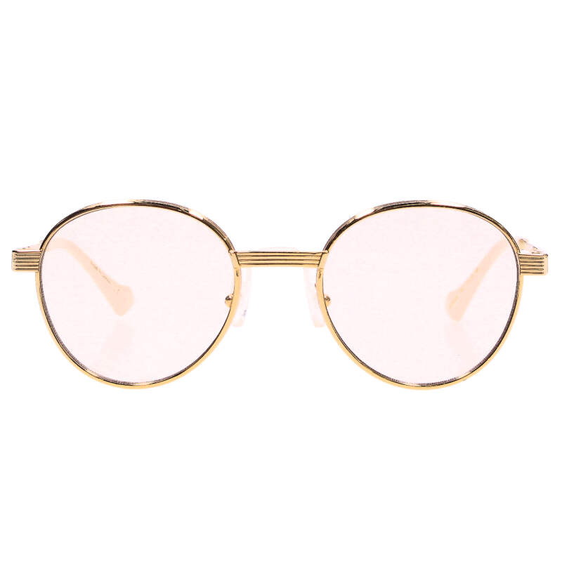 グッチ GUCCI 大きさ:51□21-145  GG0872S-001 ラウンド黒眼鏡((ひな形)ゴールド)【104062】【BS99】【小物】【中古】bb334#rinkan*B