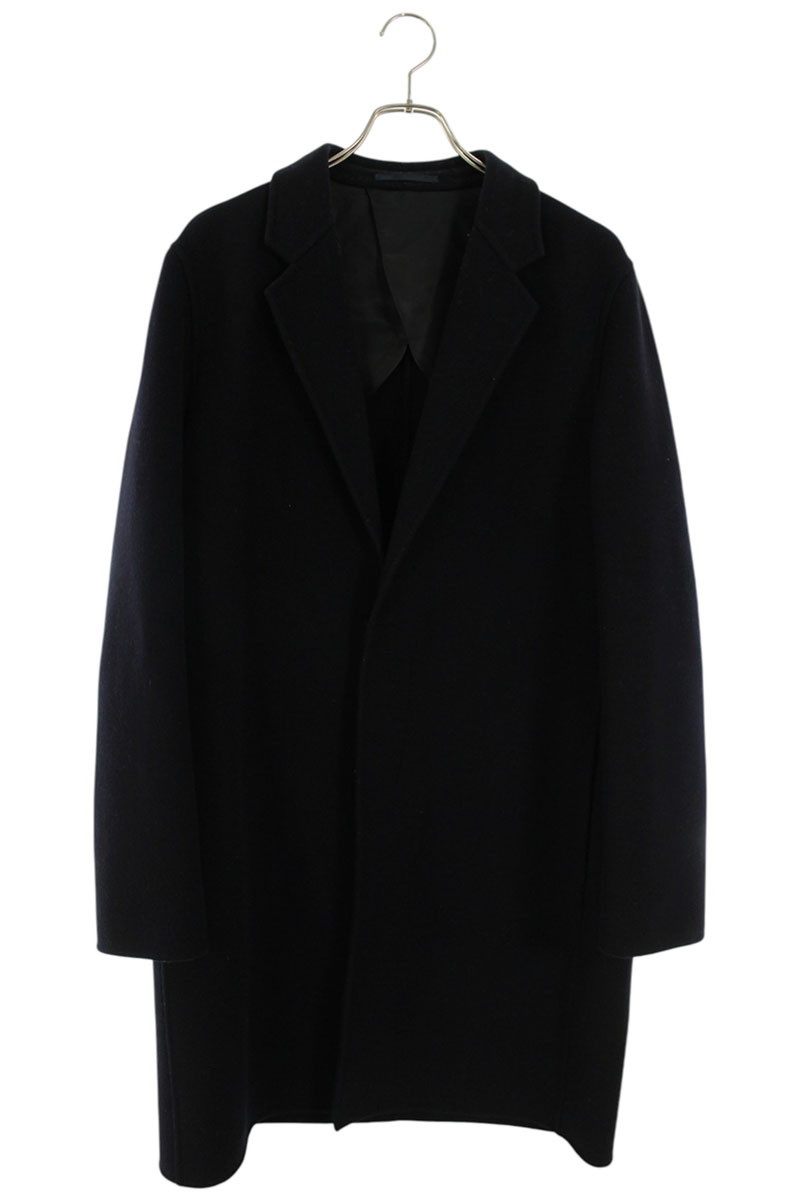 ザロウ THEROW 大きさ:40  LICAS COAT 86-W1481 ウールチェスターコート(ダークネイビー)【503062】【SB01】【メンズ】【レディース】【中古】bb87#rinkan*B