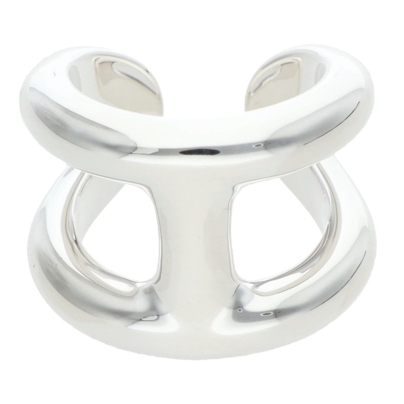 エルメス HERMES 大いさ:49/9号  Osmose GM 牡モズGMしろがね色輪っか(しろがね色 14.59g)【213062】【os06】【小物】【中古】bb453#rinkan*A