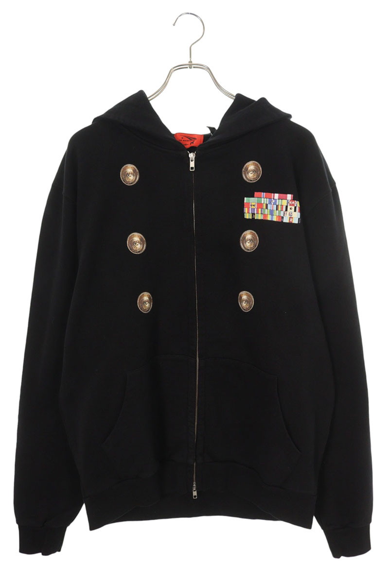 ラマスカレード La Maskarade 大きさ:L ジップアップパーカー(黒いこと)【803062】【BS99】【メンズ】【中古】bb466#rinkan*A