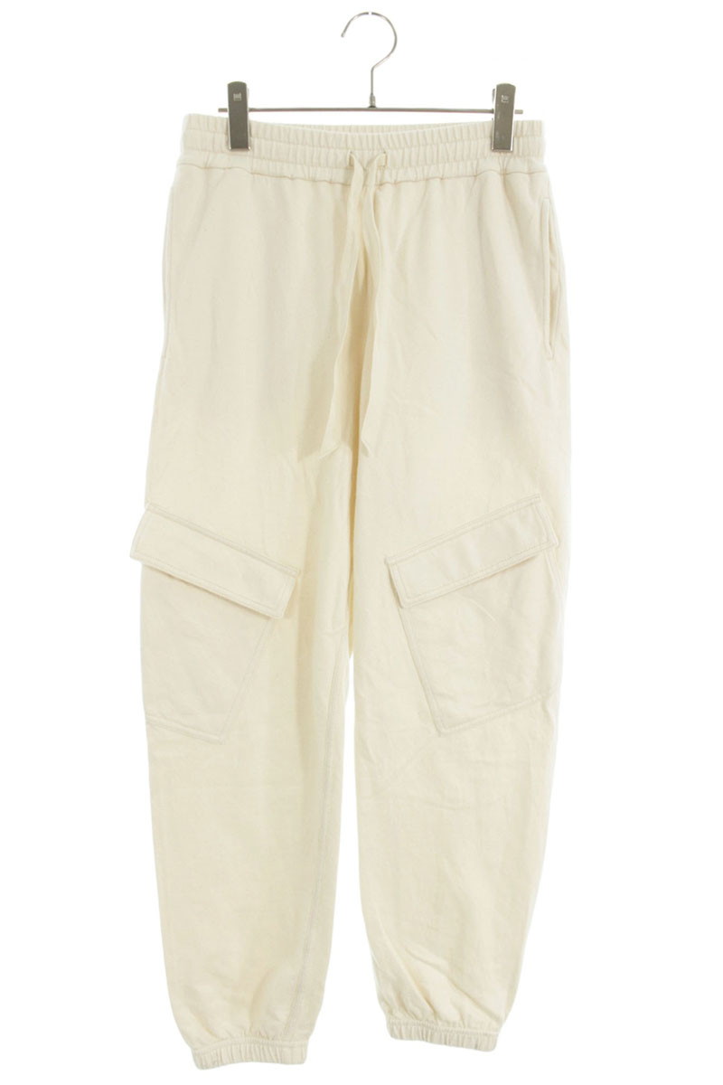 ジルサンダープラス JILSANDER+　 サイズ:44 J47KA0141 スウェットカーゴロングパンツ(ホワイト)【013062】【BS99】【メンズ】【中古】bb334#rinkan*B